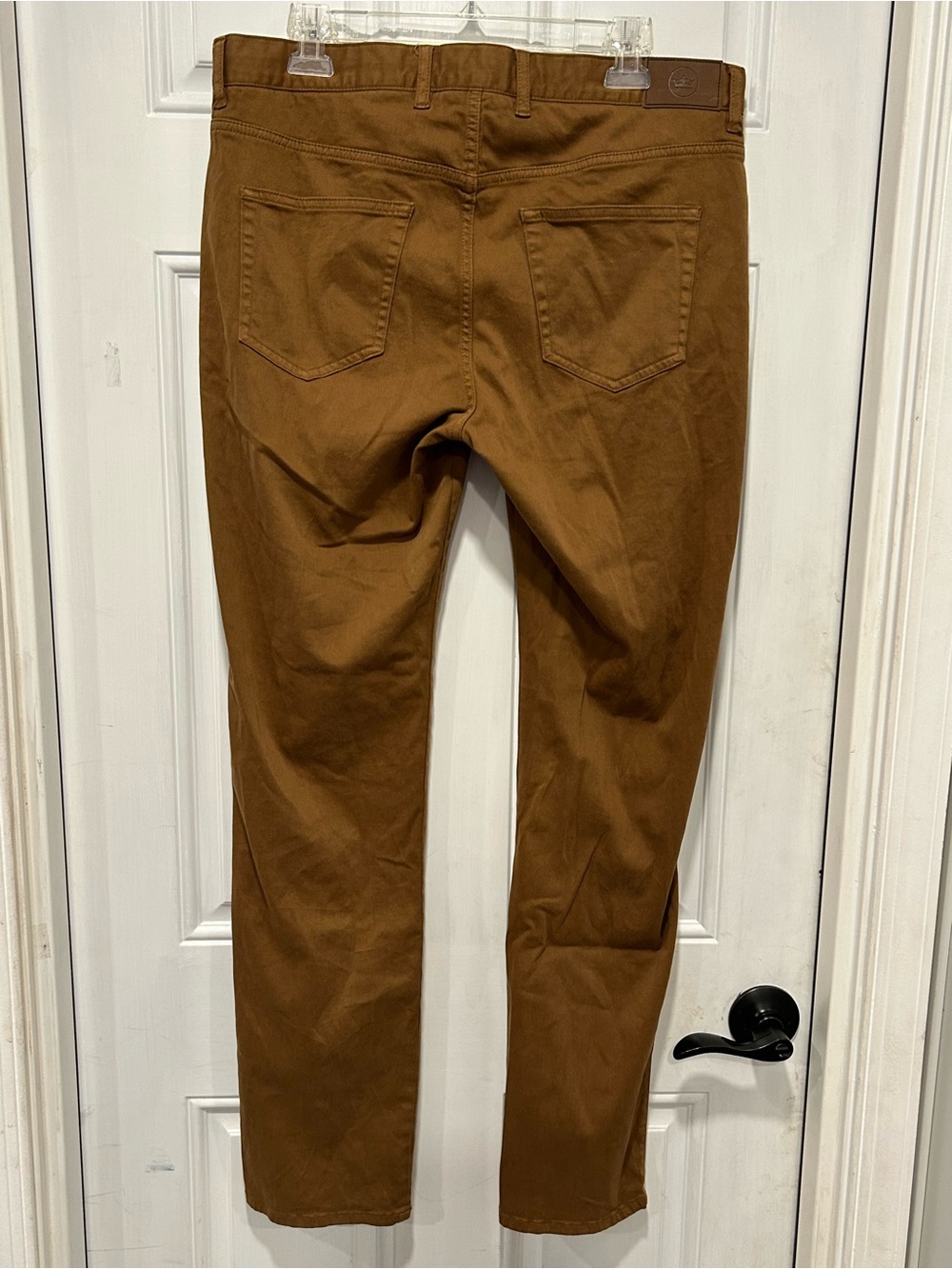 Peter Millar Crown Ultimate Sateen 5-Pocket Pants Chestnut Brown Men's Size 35 - Picture 6 of 13